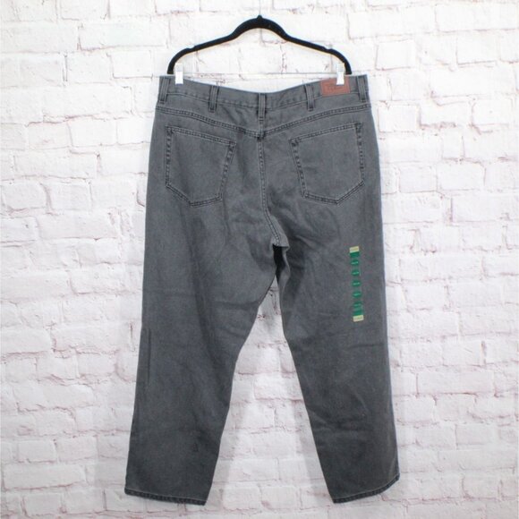 LL Bean Double L Jeans Classic Fit Straight Leg Black Size 40x29 - Picture 6 of 11